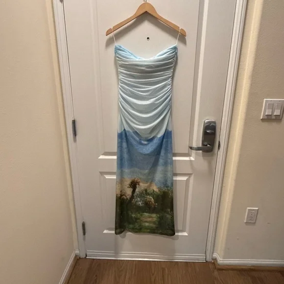 Significant Other Sura Strapless Midi Dress in Arizona Print Size 4 NWT - Picture 6 of 7